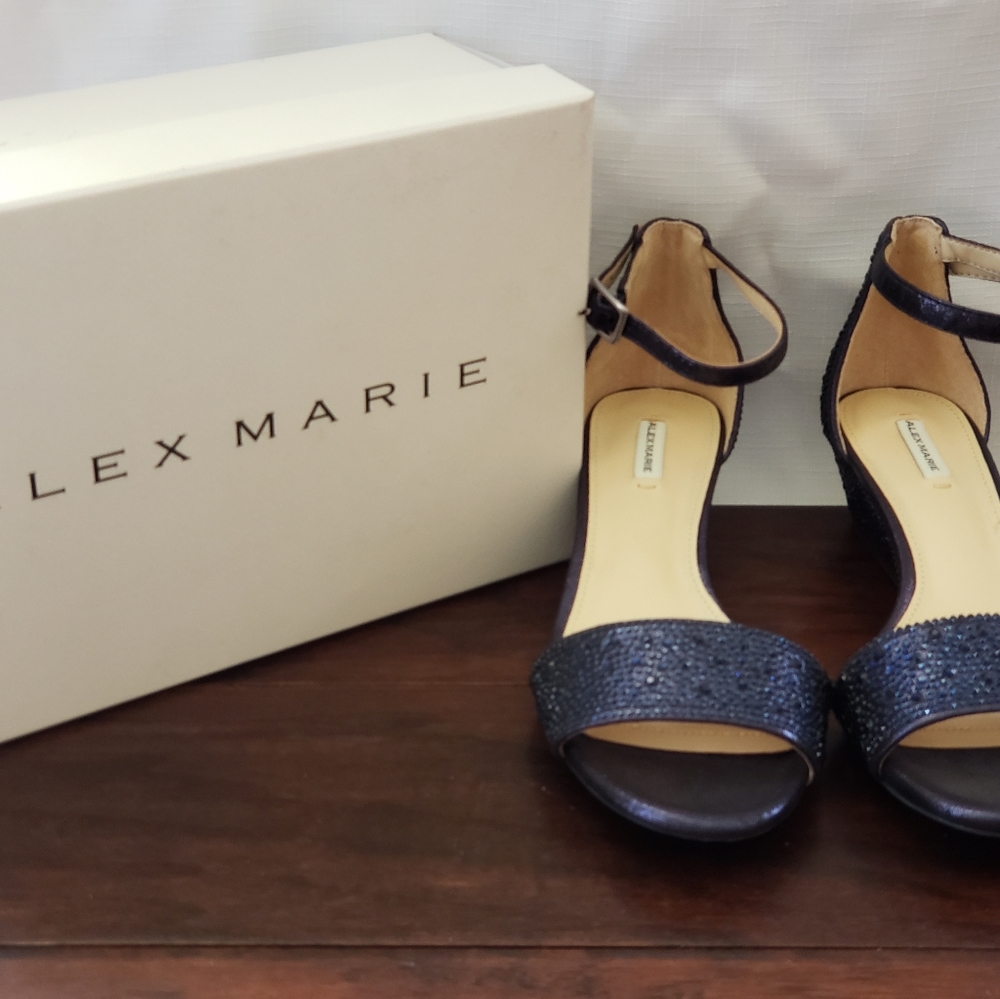 Alex Marie Bluemoon ankle strap flats. NEW